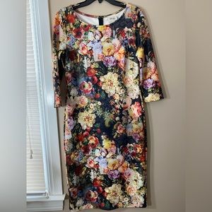 Beige Floral dress